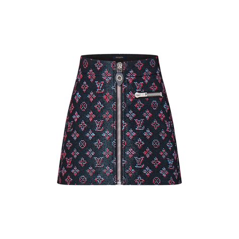 lv monogram skirt|Monogram Jacquard Pleated Skirt .